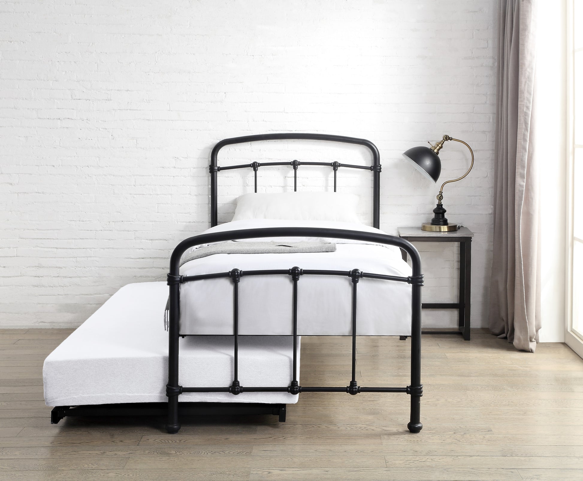 Maitland Metal Guest Bed - Sand Blast Black 2