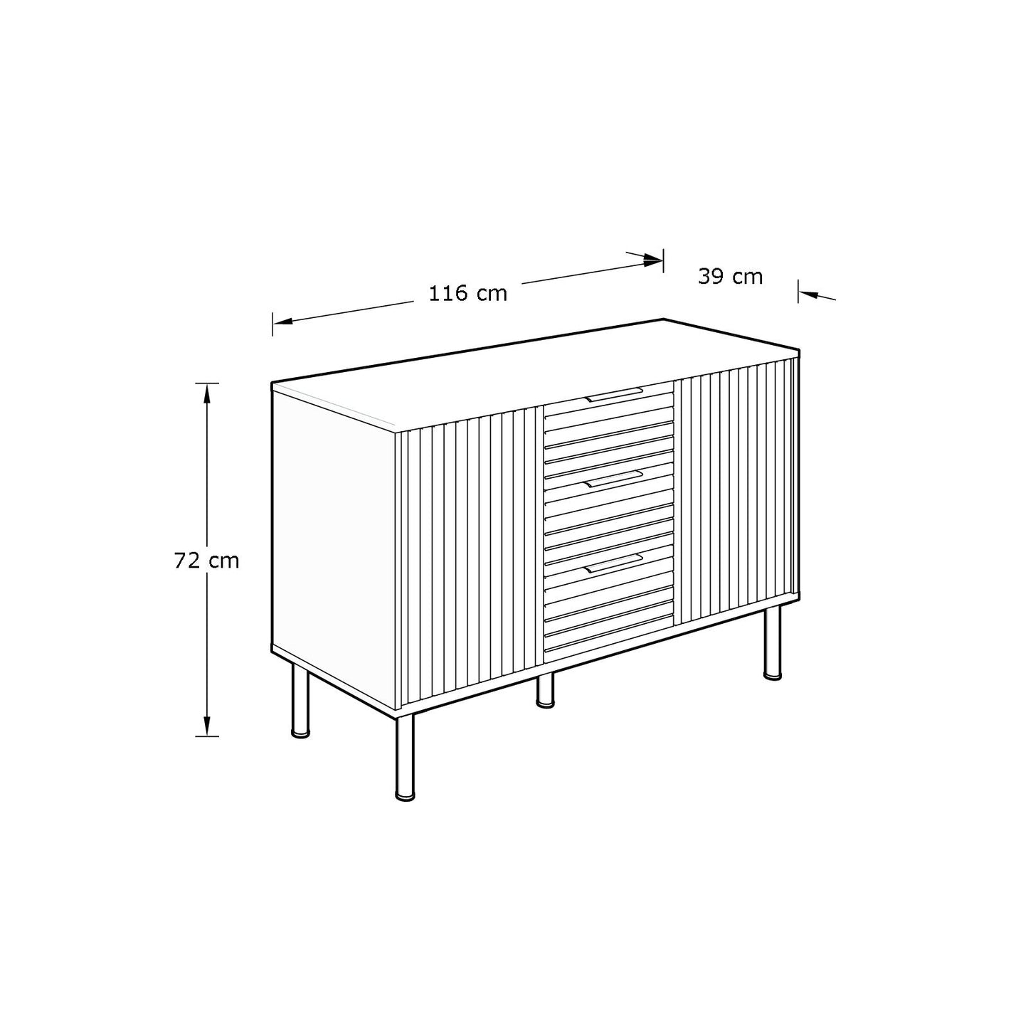 GFW Nervata Sideboard 4