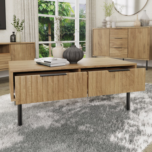 GFW Nervata Coffee Table - Oak