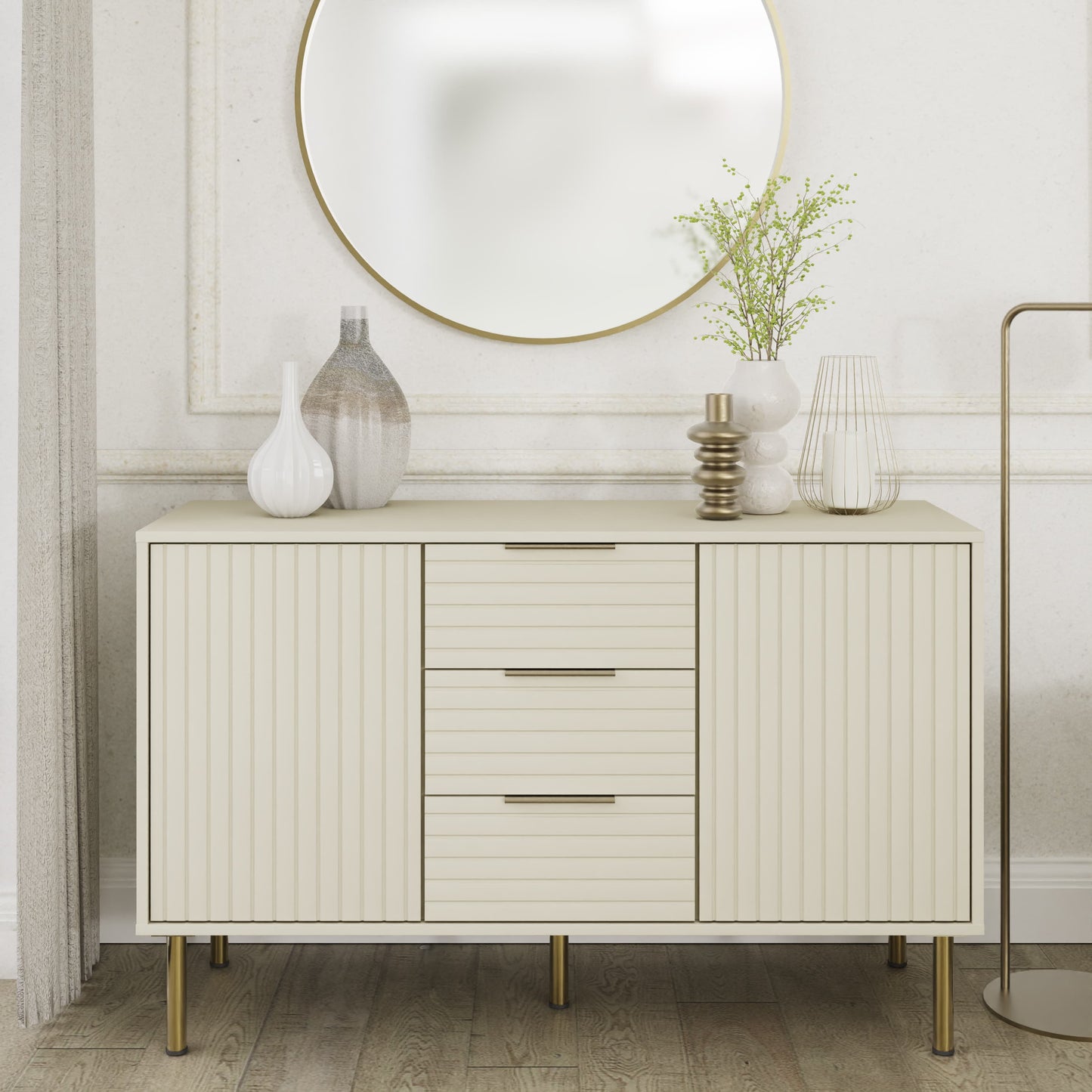 GFW Nervata Sideboard - Ivory