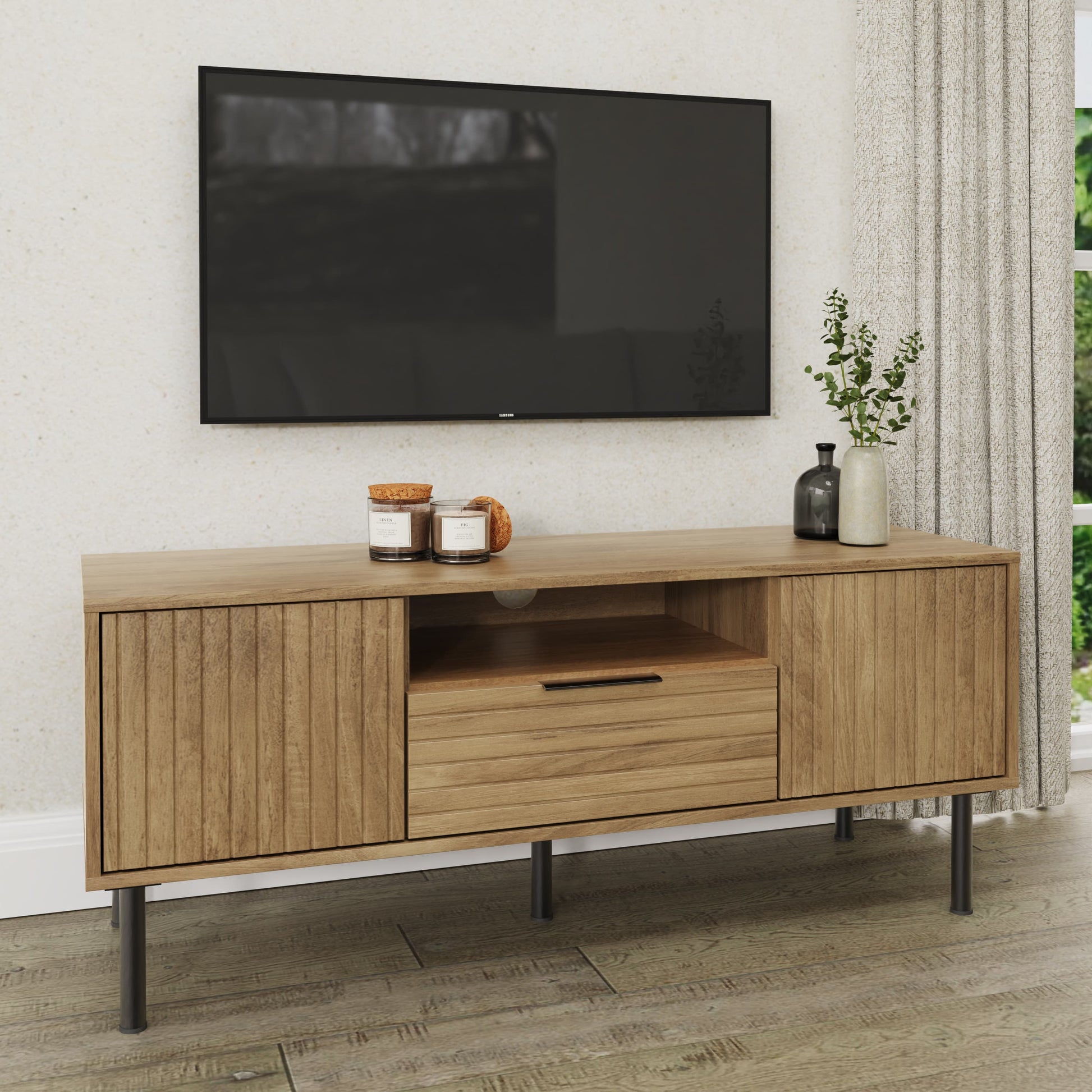 GFW Nervata TV Unit - Oak