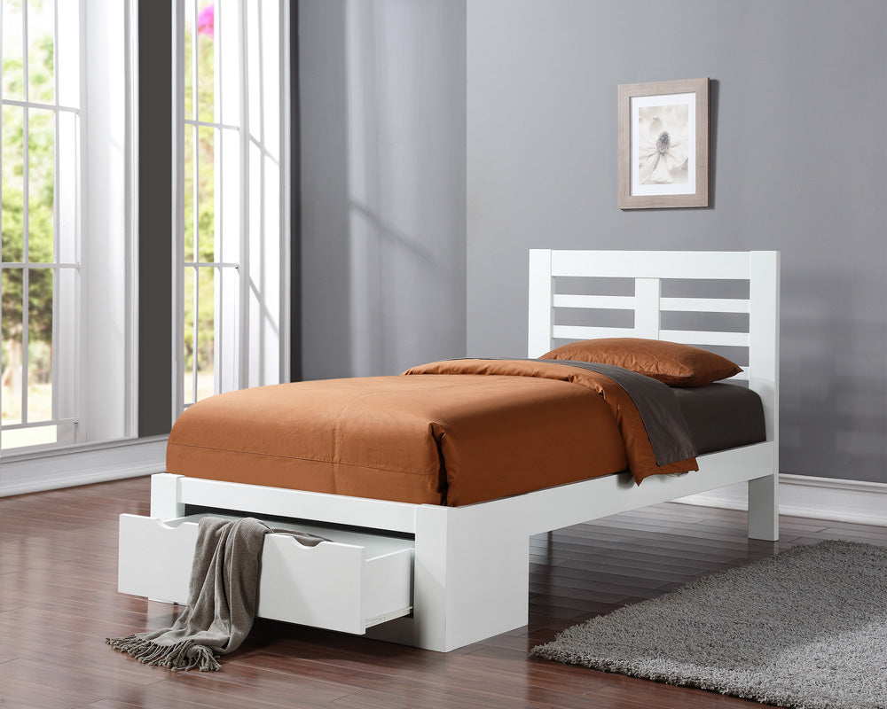 Bairnsdale Wooden Bed Frame - White 2