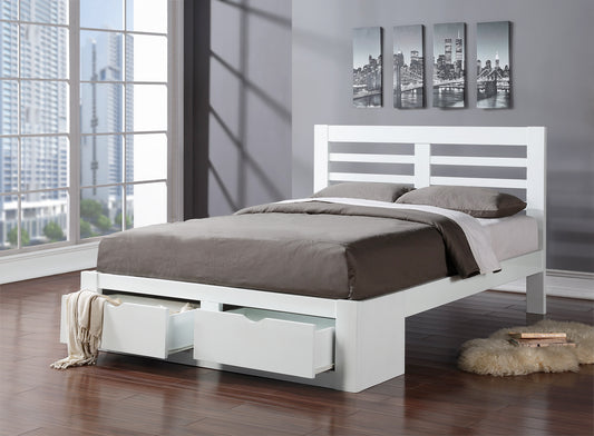 Bairnsdale Wooden Bed Frame - White