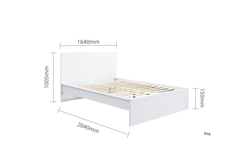 Birlea Oslo Wooden Bed Frame - White 4