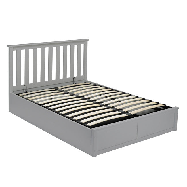 Luminosa Living Oakley Wooden Ottoman Bed - Grey double 2