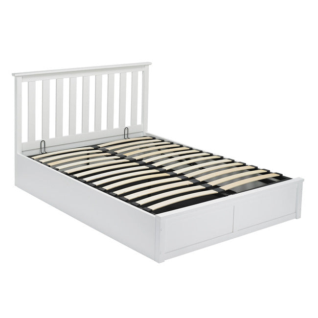 Luminosa Living Oakley Wooden Ottoman Bed - White double 2