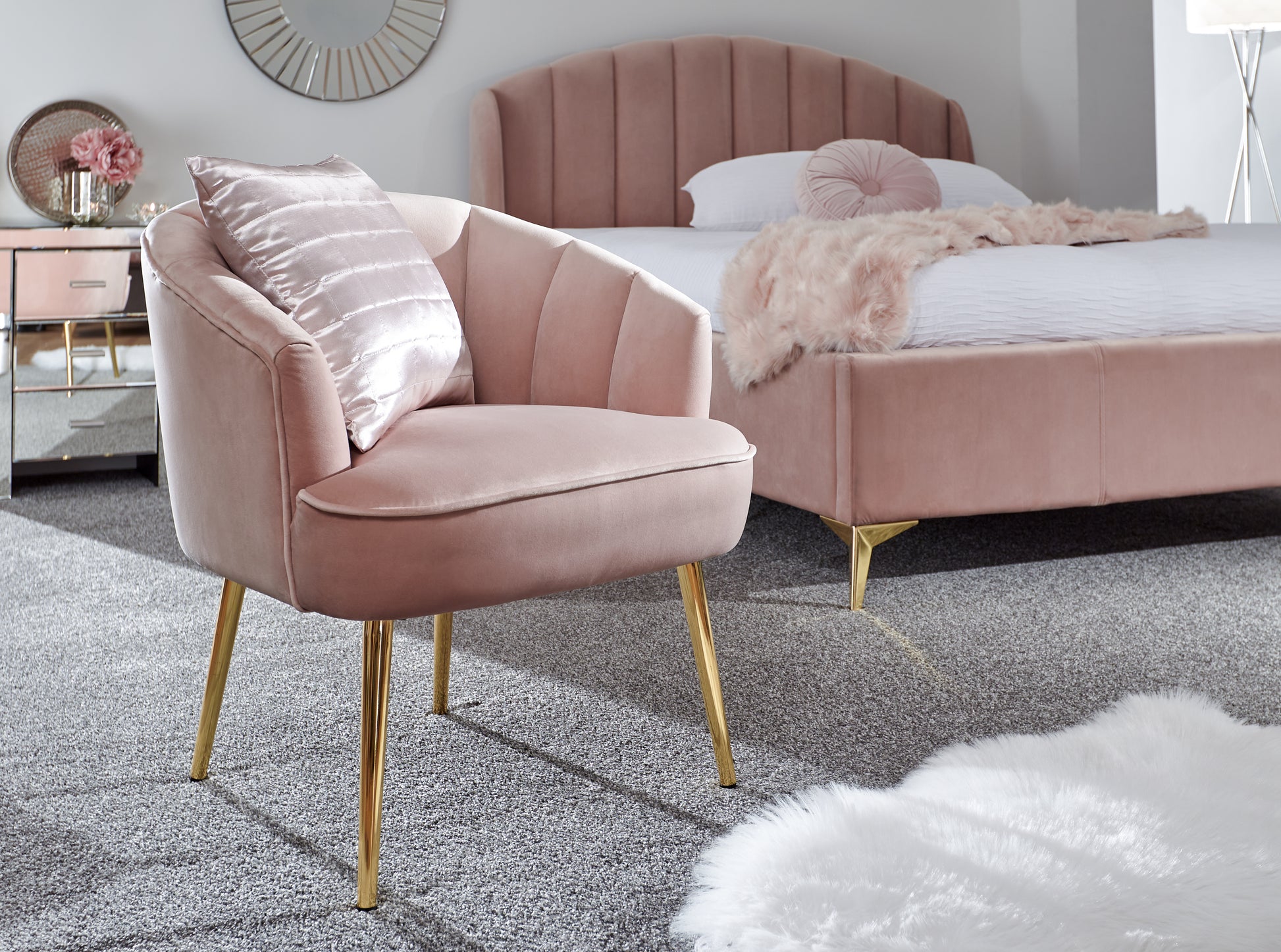 GFW Pettine Chair - Blush Pink