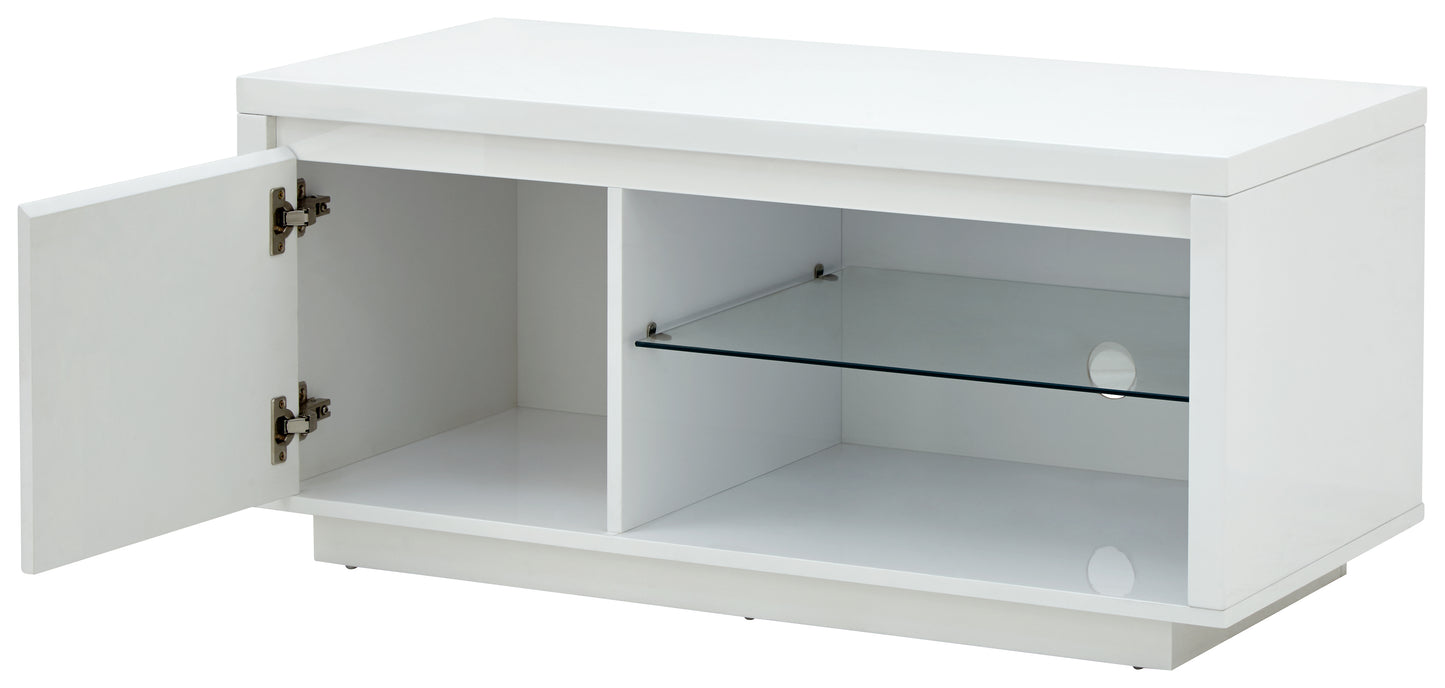 GFW Polar High Gloss Led TV Unit - White