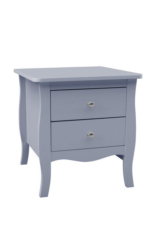 Birlea Paris 2 Drawer Grey Bedside Table
