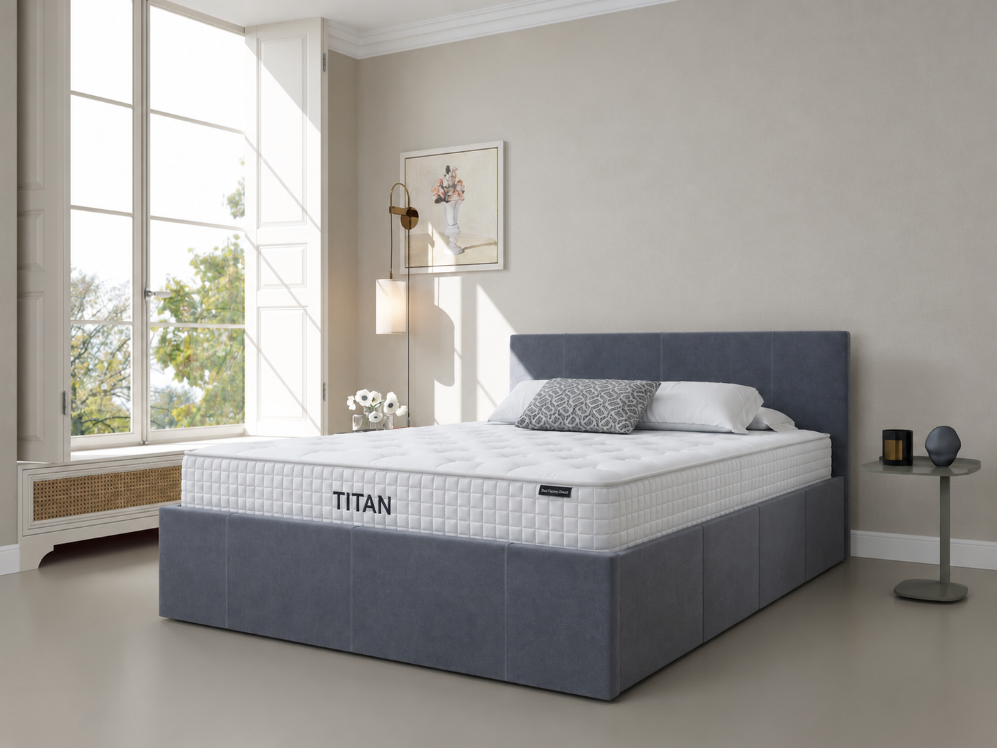 Parker Ottoman & Titan 800 Mattress