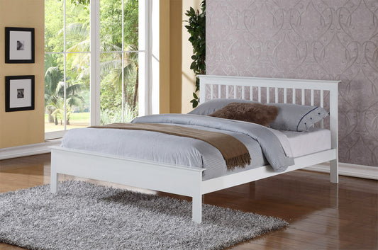 Portland Wooden Bed Frame - White