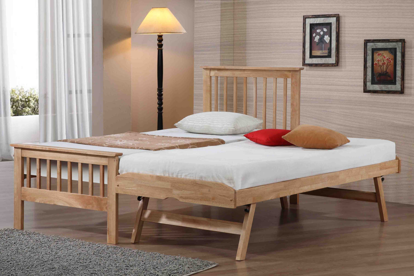 Portland Wooden Guest Bed - Oak