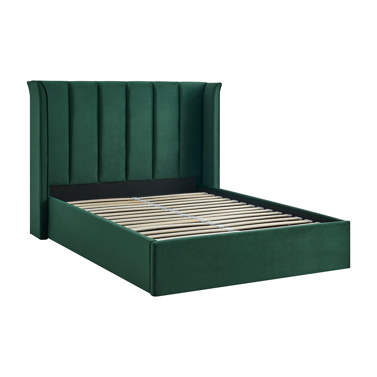 Limelight Polaris Emerald Velvet Ottoman Bed Frame Without Mattress