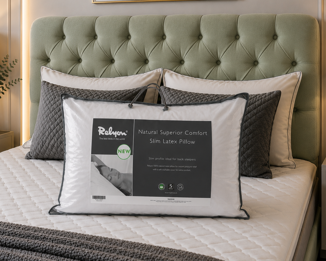 Relyon Natural Superior Comfort Latex Pillow - Slim