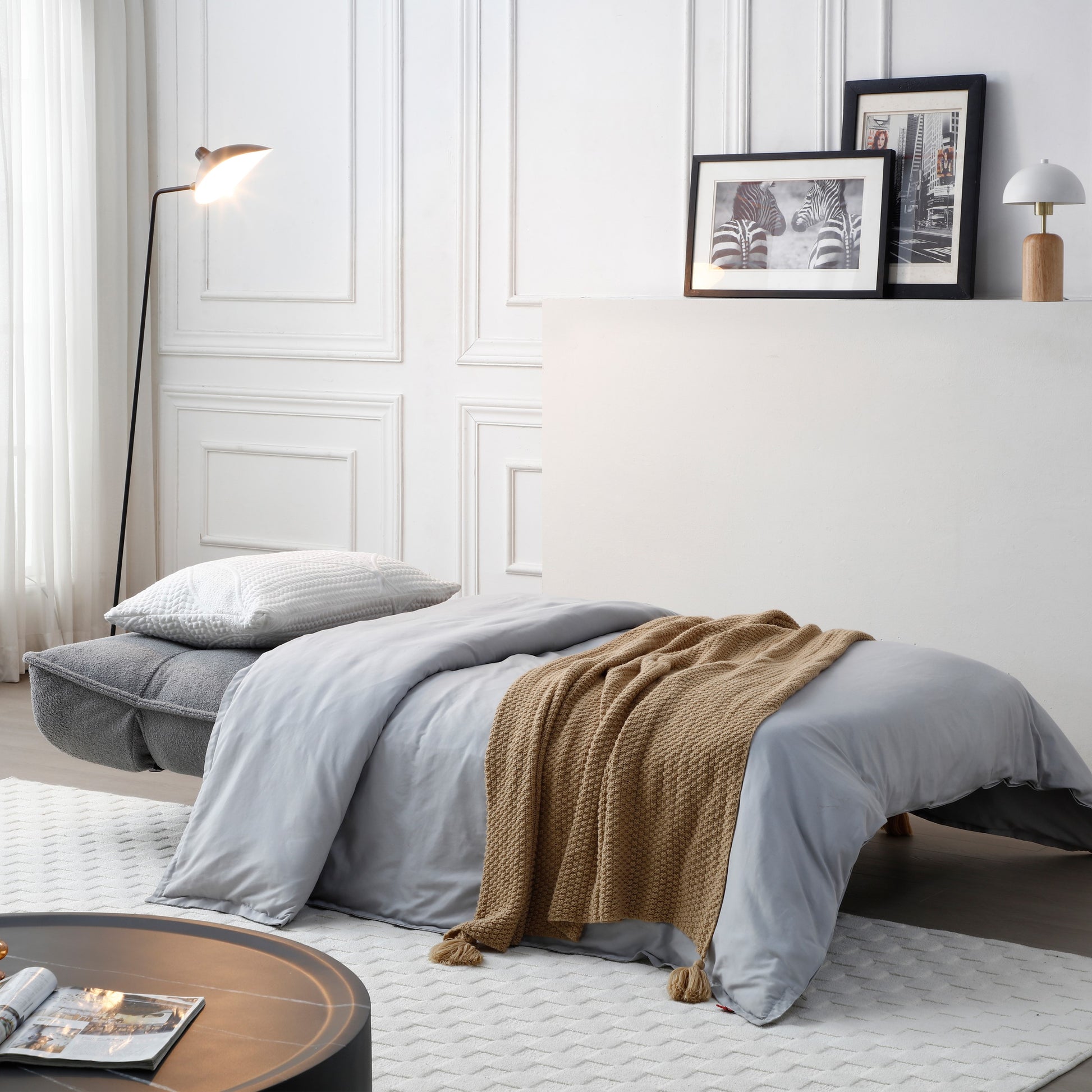 Limelight Remi Grey Fabric Sofa Bed 3