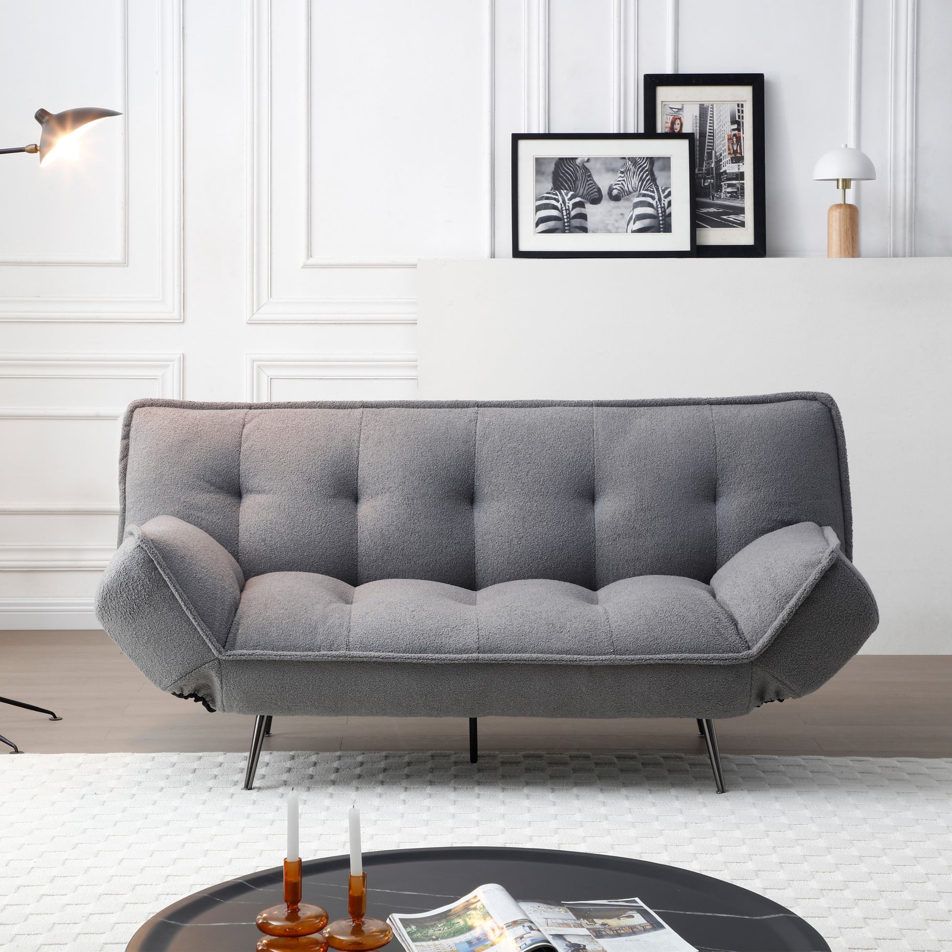 Limelight Remi Grey Fabric Sofa Bed