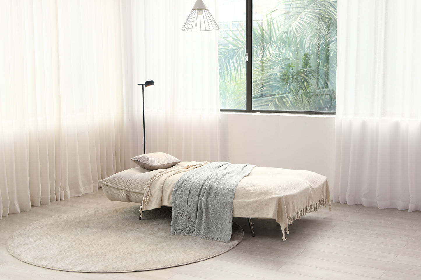 Limelight Remi Natural Fabric Sofa Bed 2