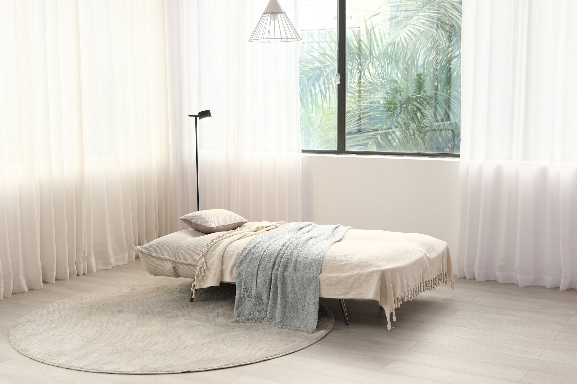 Limelight Remi Natural Fabric Sofa Bed 2