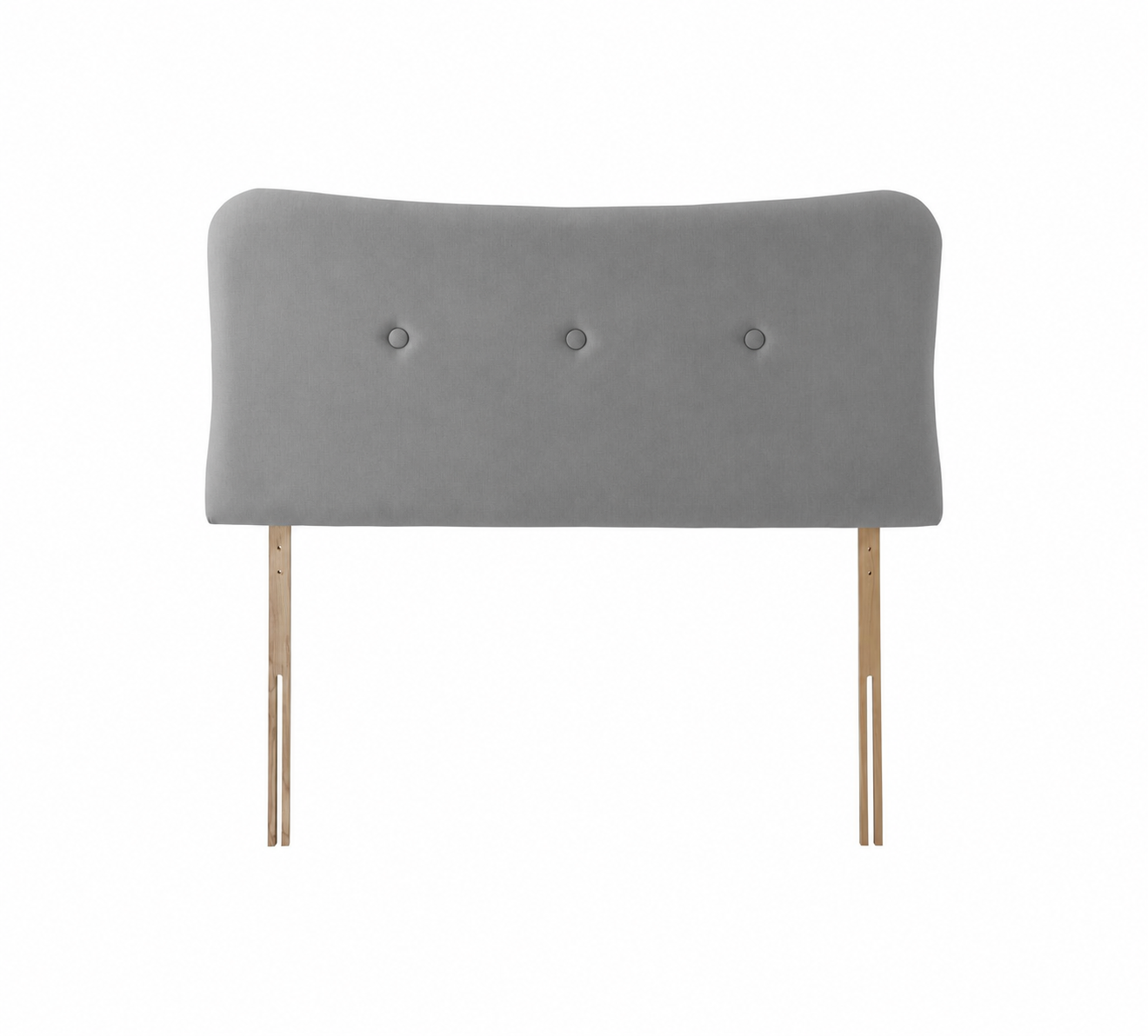 Rest Assured Austen Light Grey Strutted Headboard - Kingsize