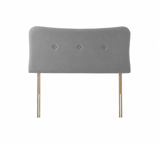 Rest Assured Austen Light Grey Strutted Headboard - Kingsize