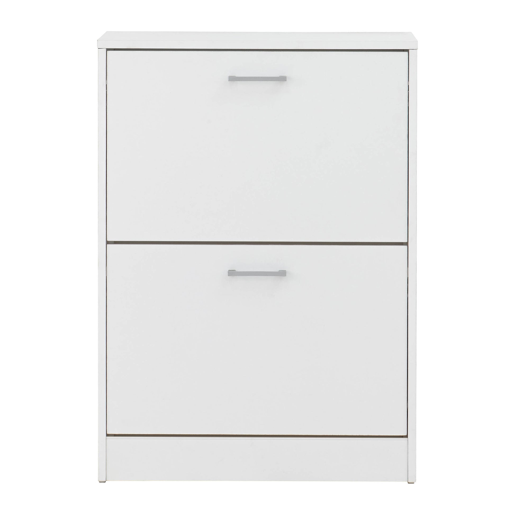 GFW Stirling Two Tier Shoe Cabinet - White 3