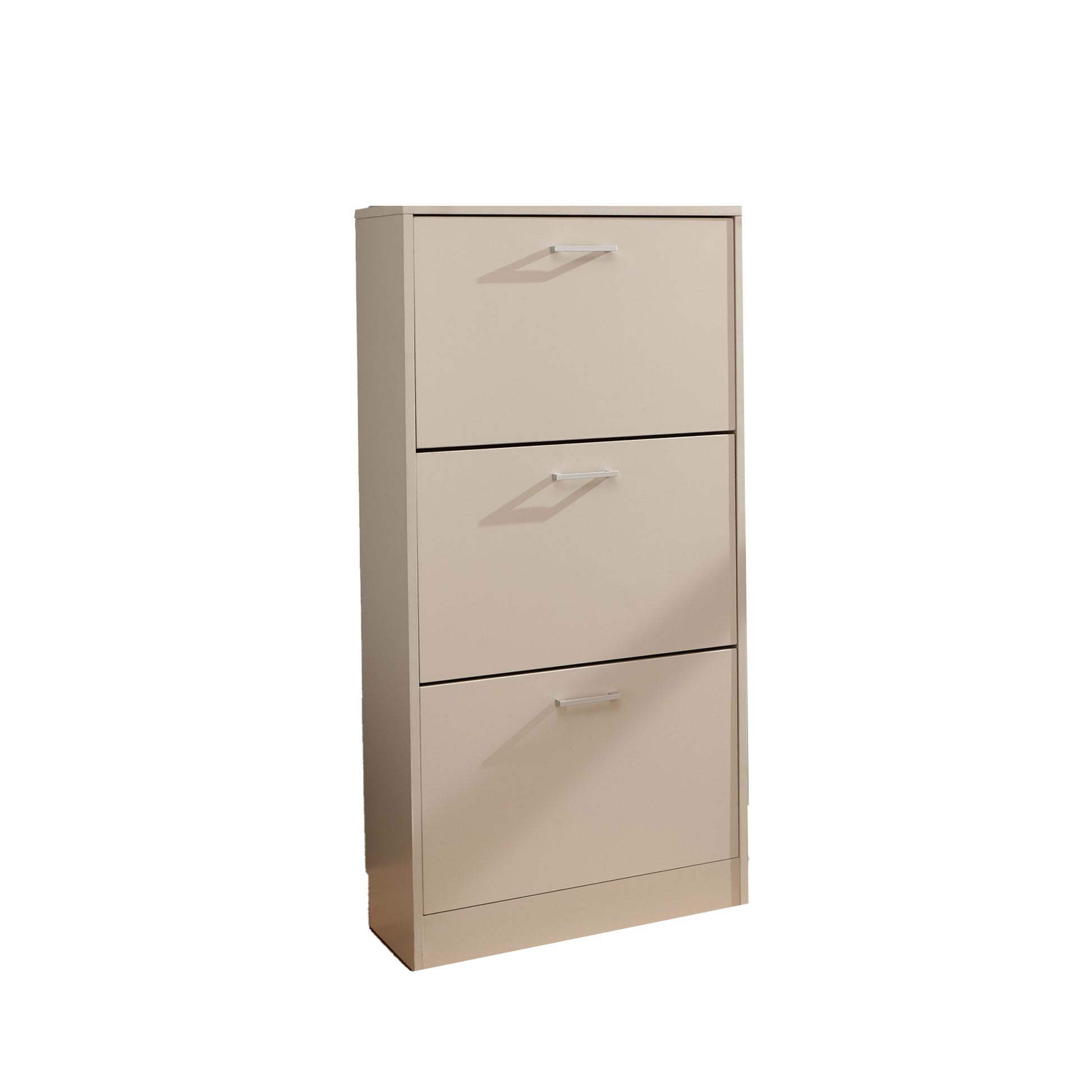 GFW Stirling Three Tier Shoe Cabinet - Grey 3