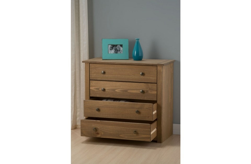 Birlea Santiago 4 Drawer Pine Chest