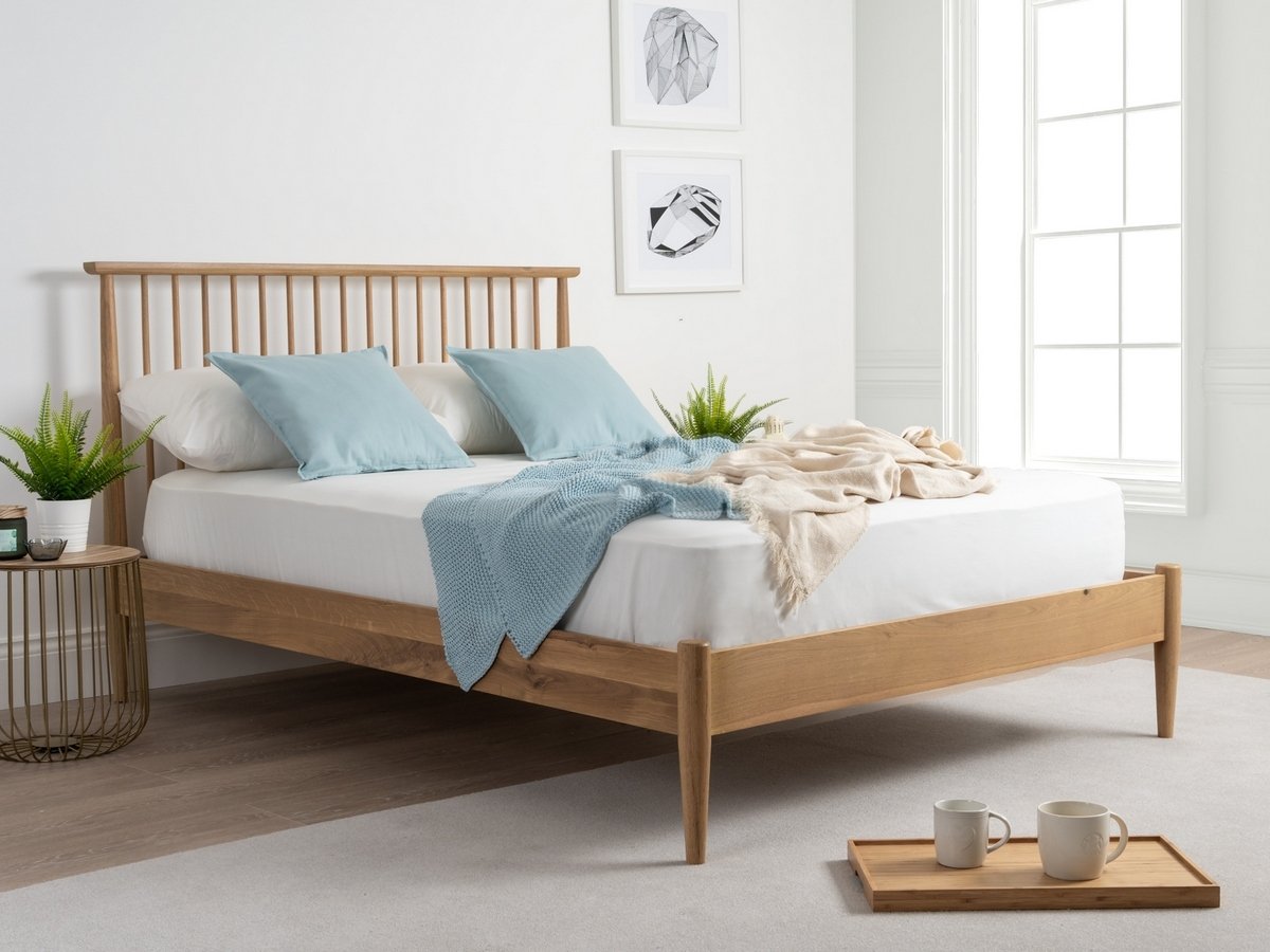 Scandinavian Wooden Bed Frame - Single