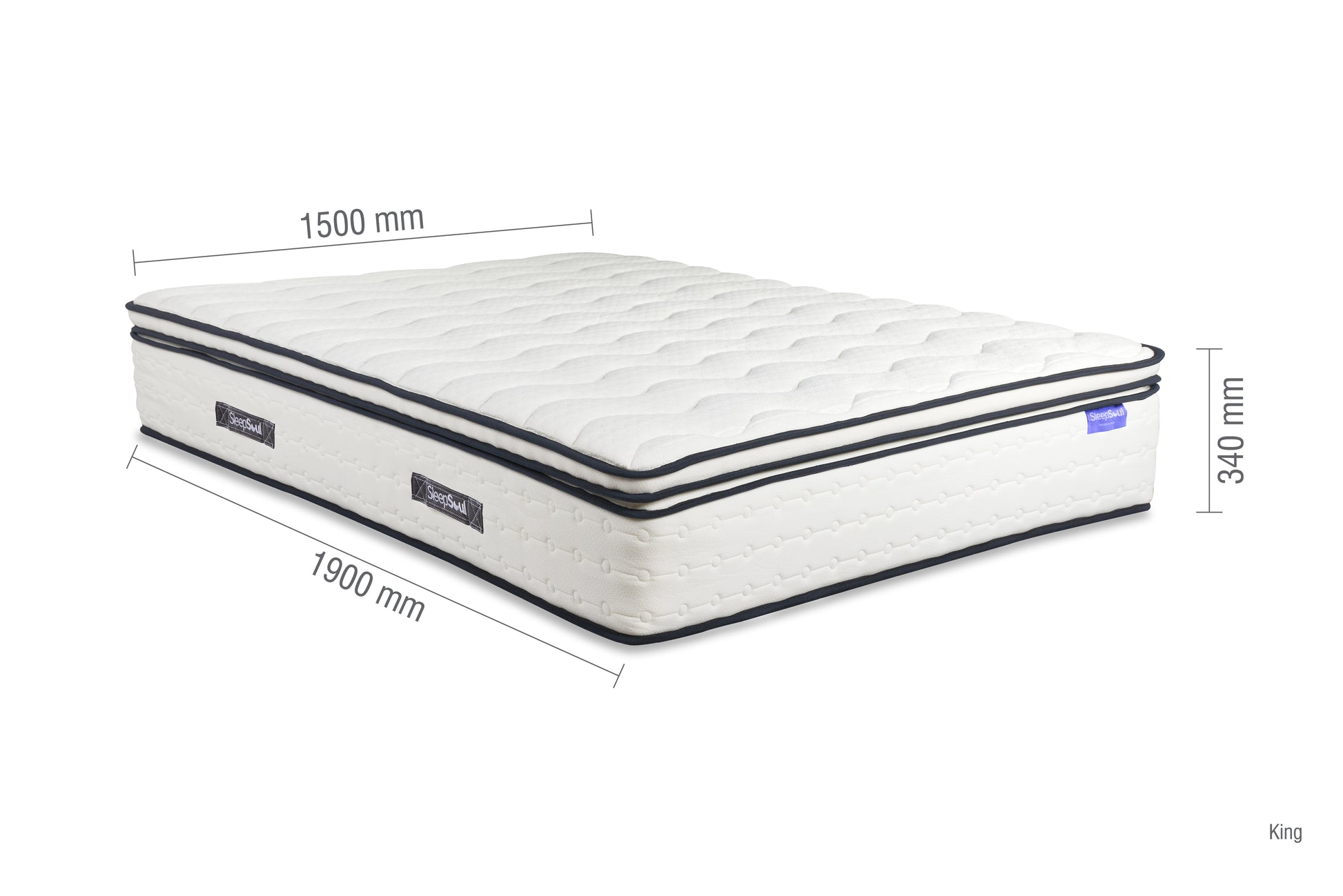 Sleepsoul Space 2000 Mattress- Kingsize dimensions