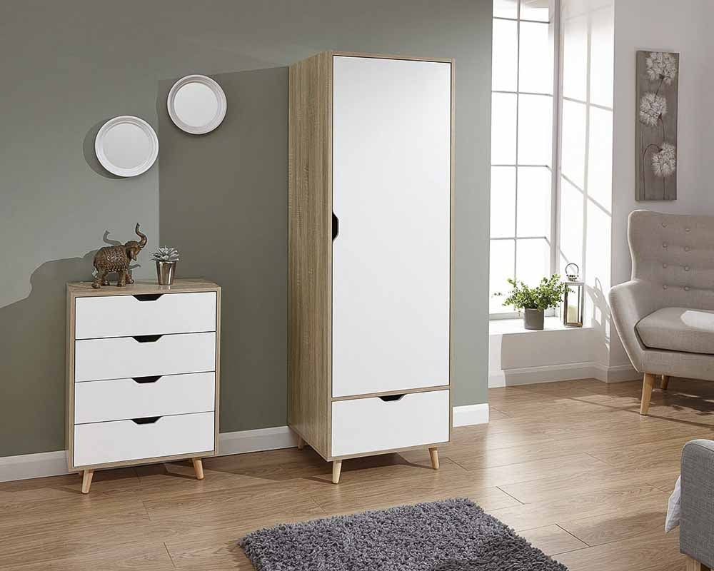 GFW Stockholm 1 Door Wardrobe