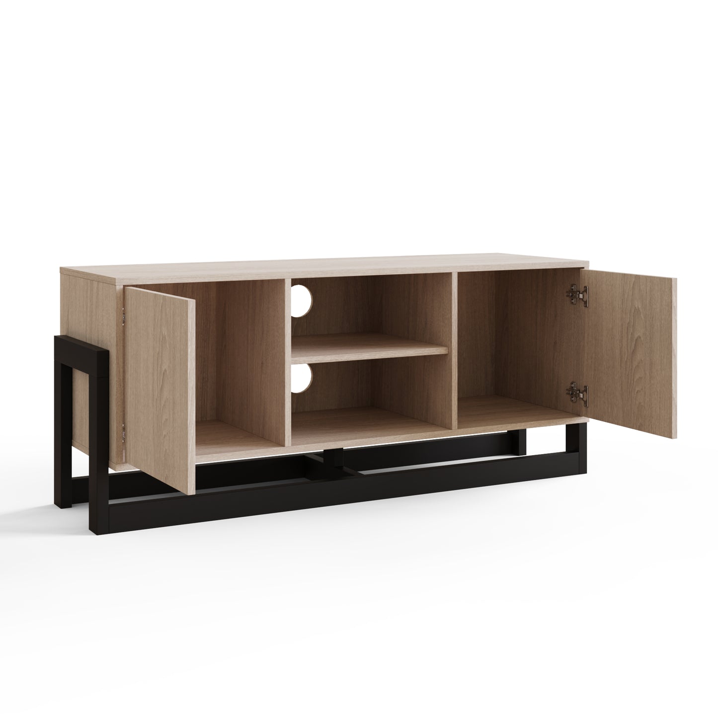GFW Taite 2 Door TV Unit - Oak 2