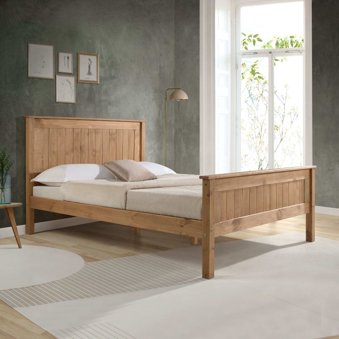 Limelight Taurus Pine High Foot End Bed Frame