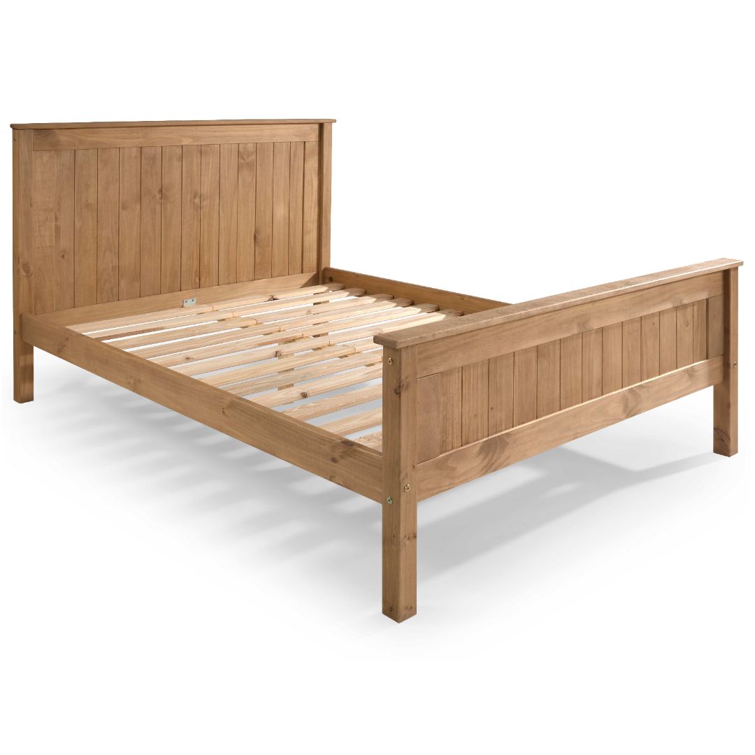 Limelight Taurus Pine High Foot End Bed Frame Without Mattress