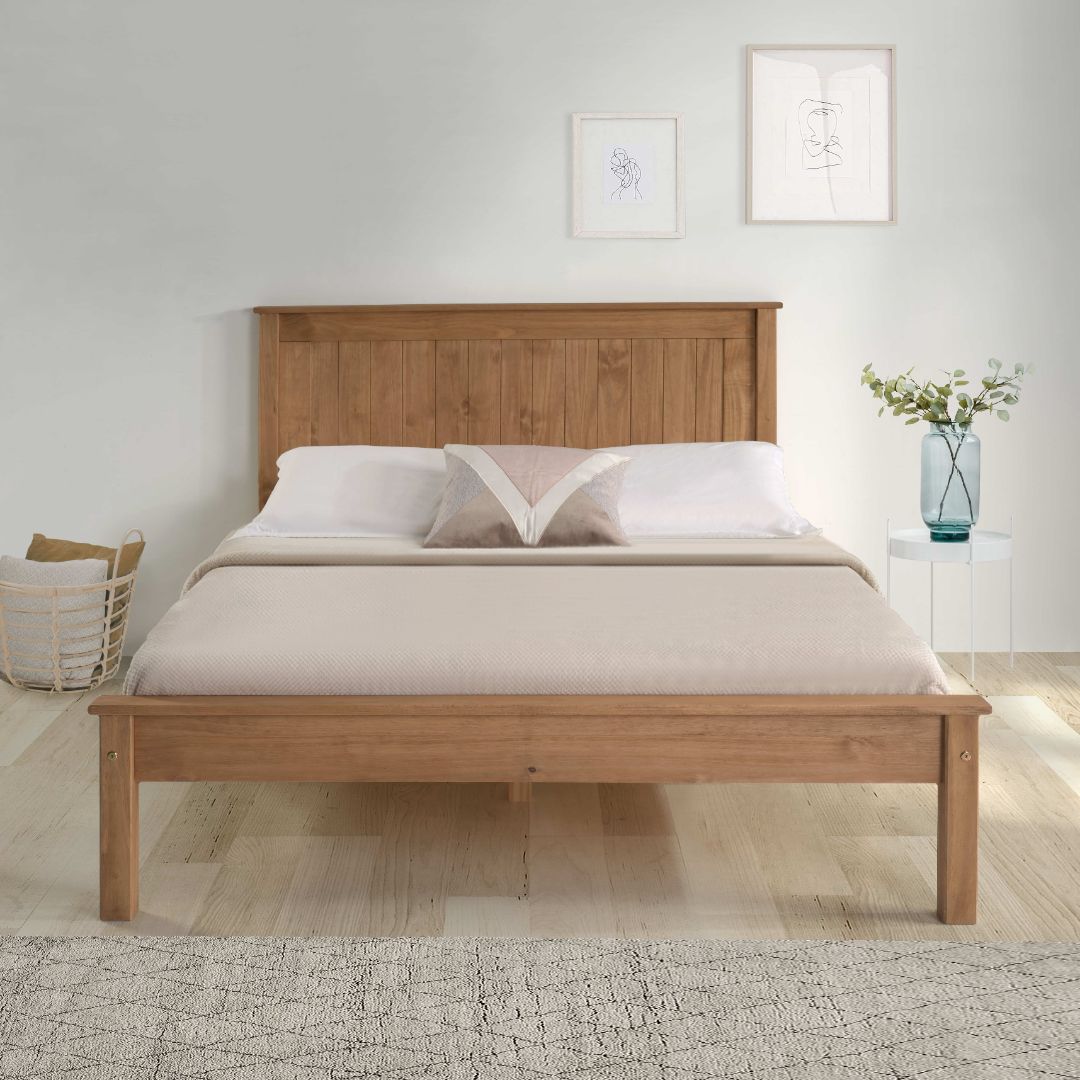 Limelight Taurus Pine Low Foot End Bed Frame Front