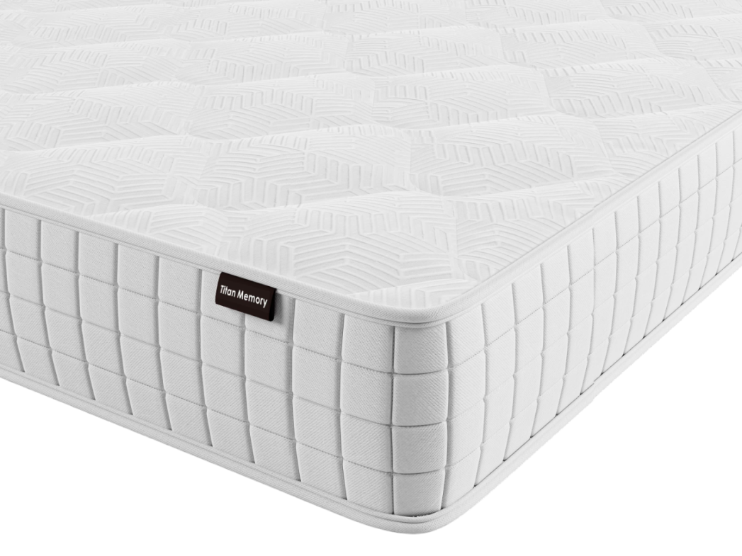 Titan Memory Mattress - Small Double Corner Shot