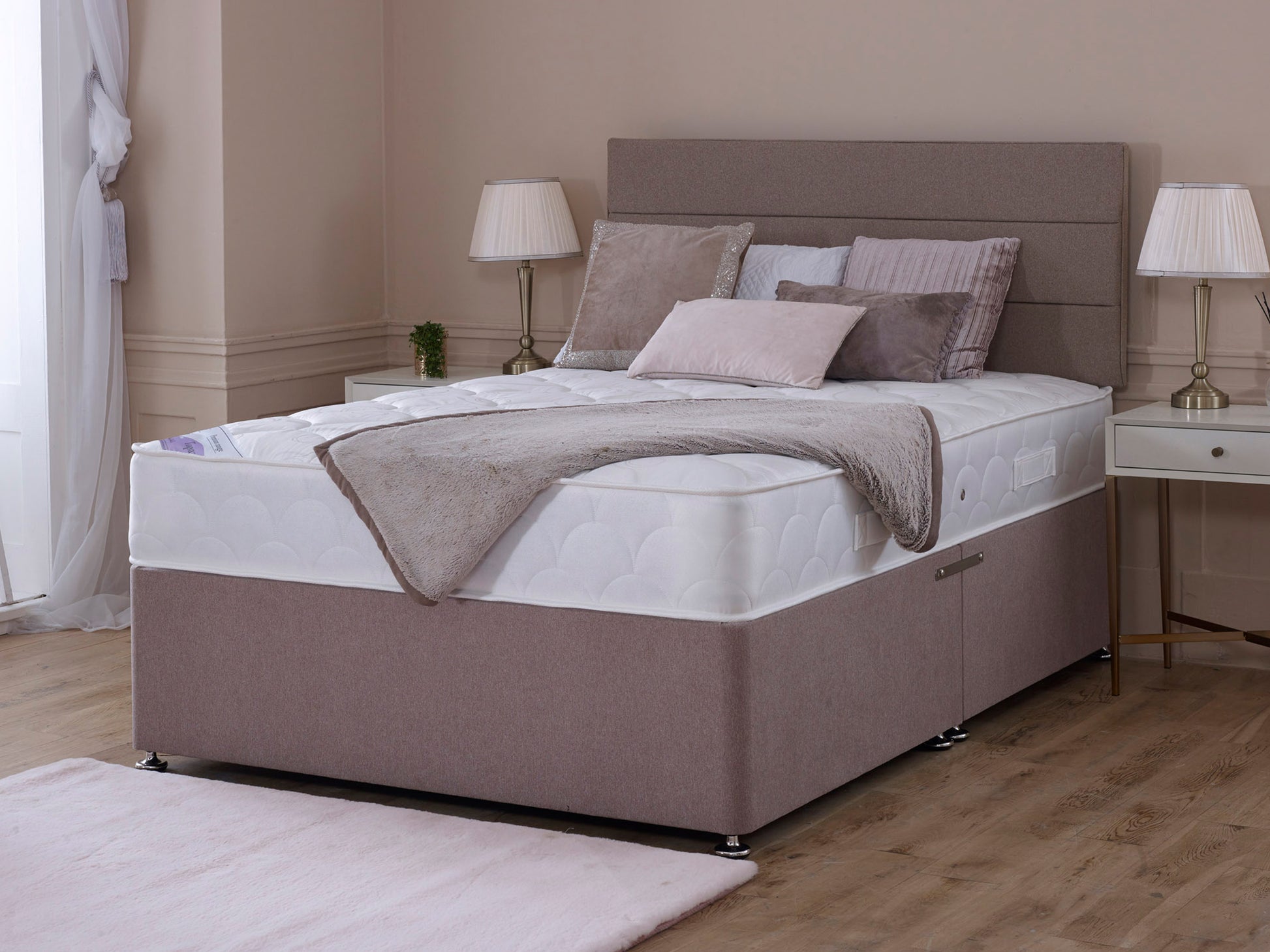 Topaz Divan With Windermere Headboard Double 1