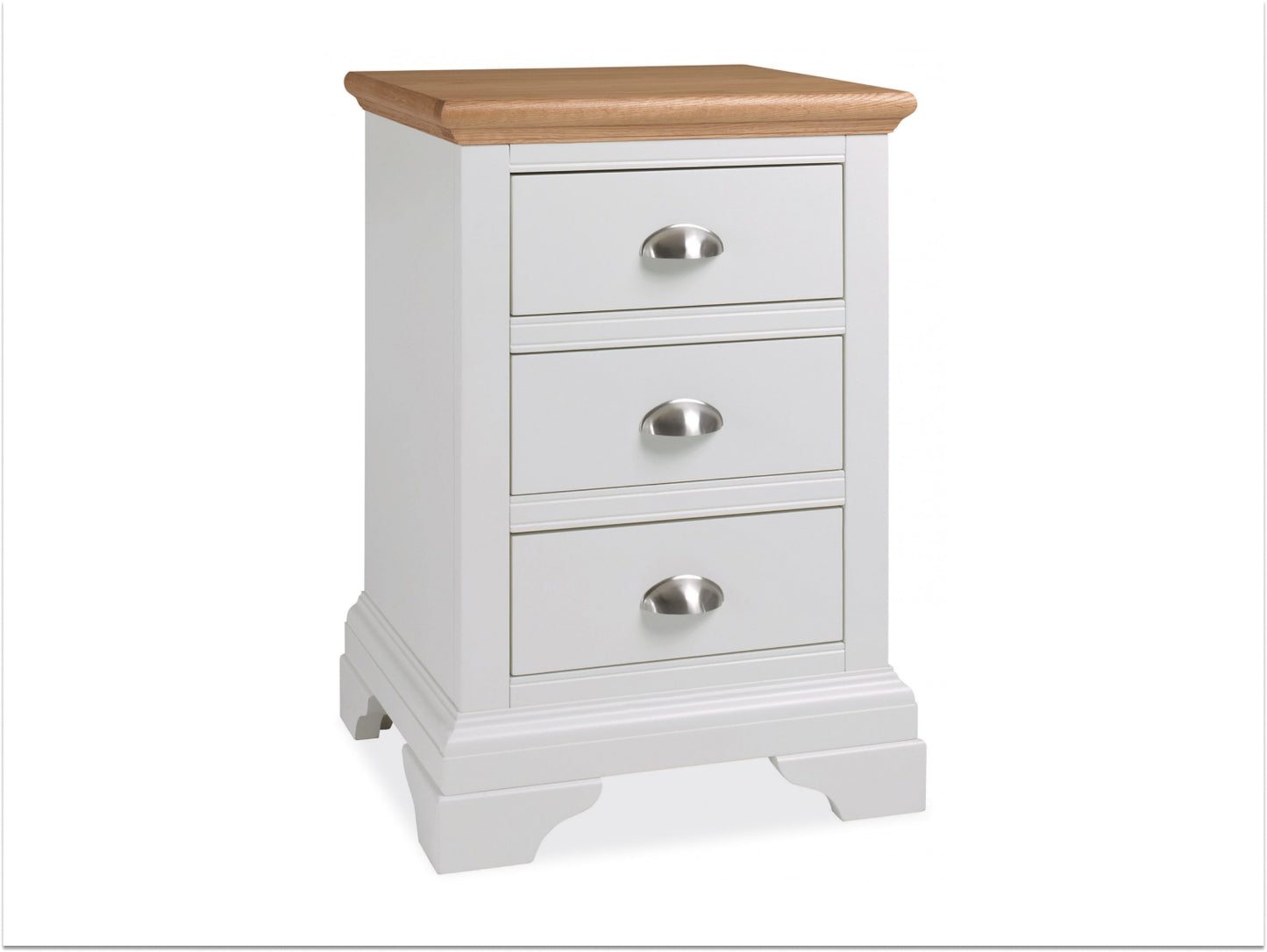 Bentley Hampstead 3 Drawer Nightstand - Two Tone