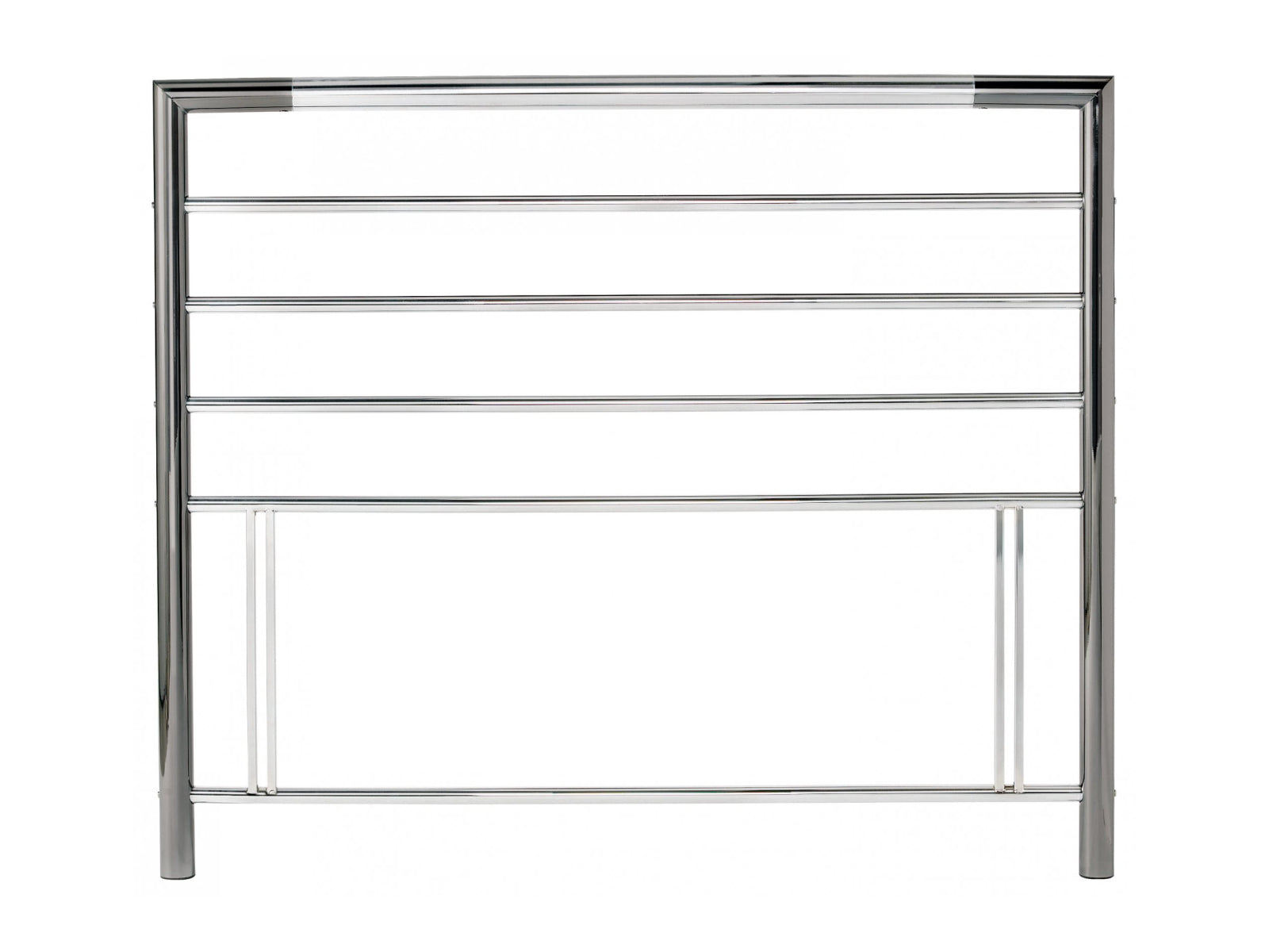 Urban Shiny Nickel & Black Nickel Headboard Double