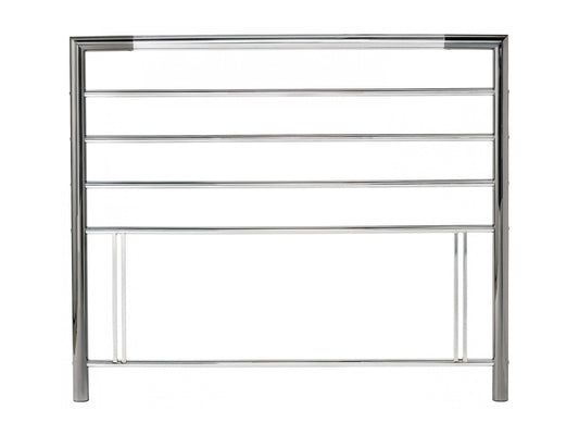 Urban Shiny Nickel & Black Nickel Headboard Double