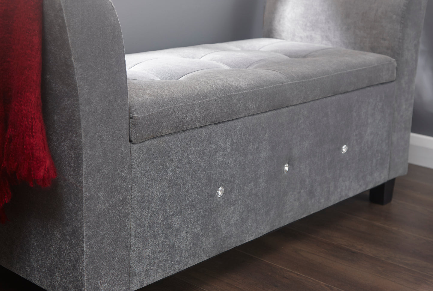 GFW Verona Diamante Window Seat - Grey 3