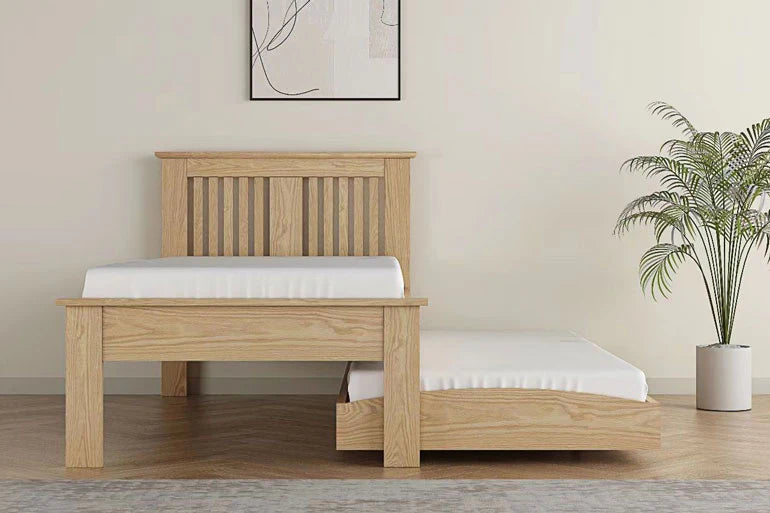 Harrington Wooden Guest Bed - Oak 2