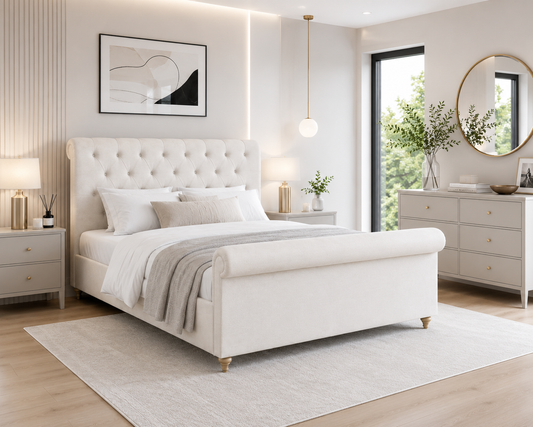 Warwick Side Lift Fabric Ottoman Bed Frame - Kingsize