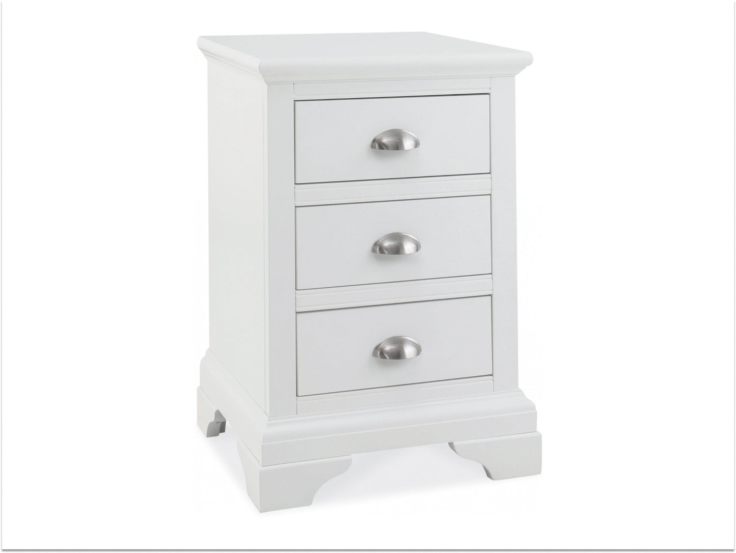 Bentley Hampstead 3 Drawer Nightstand - White