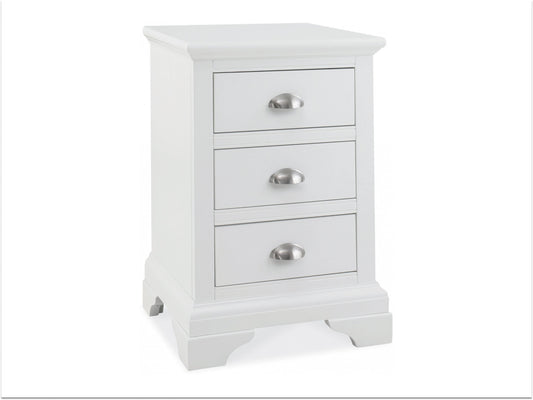 Bentley Hampstead 3 Drawer Nightstand - White