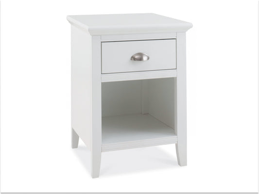 Bentley Hampstead 1 Drawer Nightstand - White