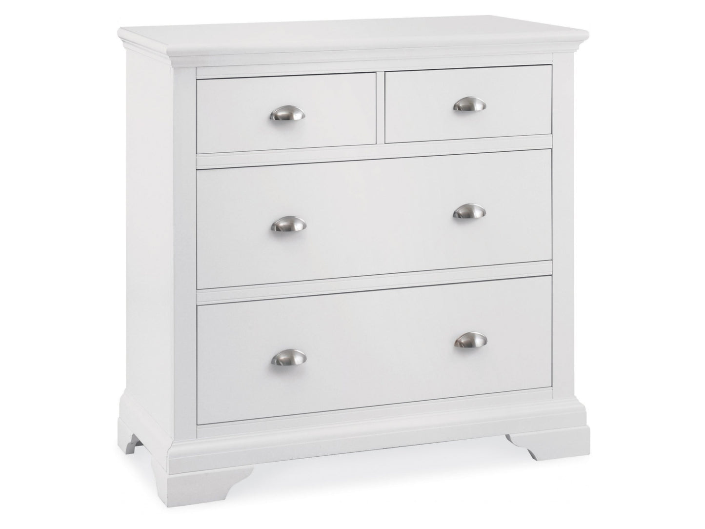 Hampstead White 2+2 Drawer Chest