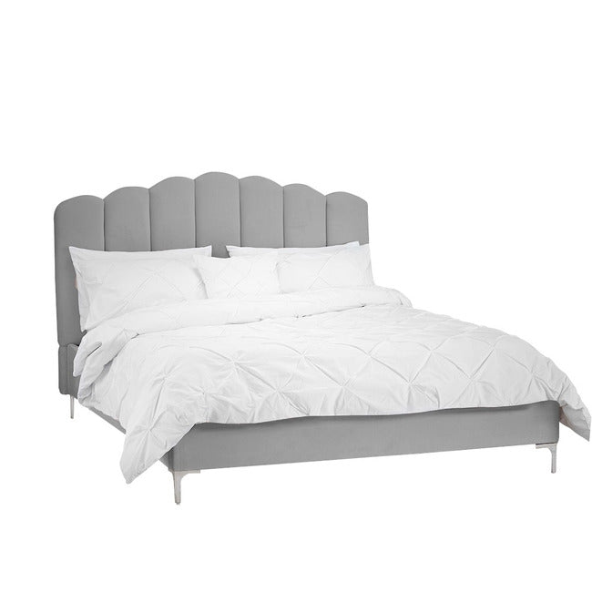 Luminosa Living Weston Fabric Bed Frame - Grey double 2