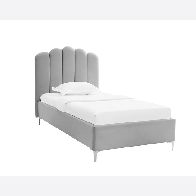 Luminosa Living Weston Fabric Bed Frame - Grey single 2