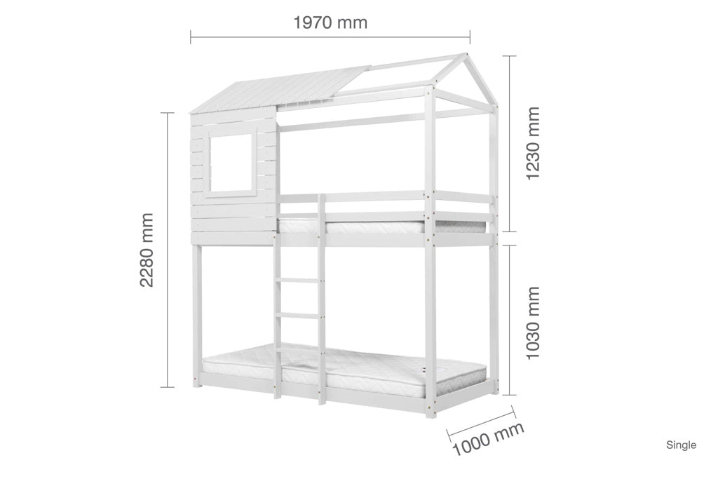 Birlea Adventure Bunk Bed - White 4