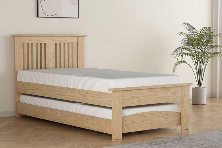 Harrington Wooden Guest Bed - Oak 2